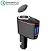 Produktbild Timloon Kfz-Ladeadapter mit 100W Zigarettenanzünder, QC3.0-Schnellladegerät, 5V 2.4A USB-Ladegerät, Spannungs / Ladestromanzeige, für Dash Cam, GPS, iPhone, Samsung, iPad, Kindle