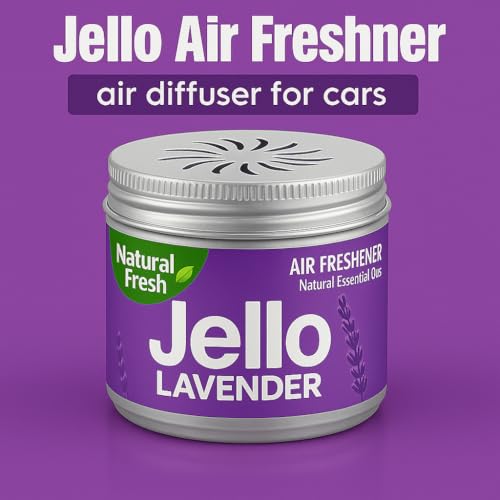 Image of Natural Lavender Gel Air Freshener | Long-Lasting Aroma, Odor Eliminator for Car | Home & Office, Refreshing & Soothing Scent, Compact & Spill-Free Design (Lavender, 220 gm.)