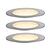 Produktbild Paulmann 94722 Plug & Shine LED Außenleuchte Bodeneinbauleuchte Floor 3er-Set insektenfreundlich IP67 2200K 3x2W Silber rund dimmbar Edelstahl