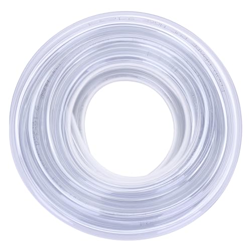 DERNORD PVC Tubing 9/16"ID X 3/4"OD Flexible Clear Vinyl Hose 25 Feet for Food Grade