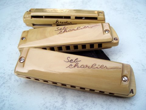 Harmonica Brodur SebCharlier en buis instrument diatonique haut de gamme pour musique blues jazz