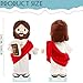 BOKUFLY Jesus Plush Doll Jesus Plushie Stuffed Toy with Book Christian Stuff Religious for Kids Christening Easter 13