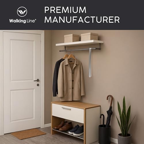 Walking Line® Premium Schuhlöffel Lang 44cm [EXTRA STABIL] aus Gebürstetem Edelstahl - Schuhanzieher Lang, Schuhlöffel Metall Lang, Shoe Horn, Schuhanzieher Lang Metall, Langer Schuhlöffel, Shoehorn