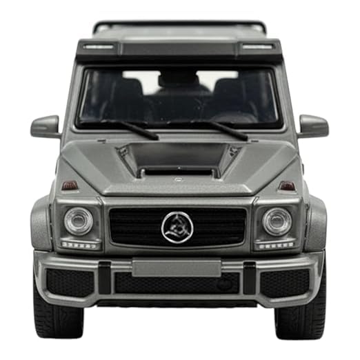 Image of SHAKTISM Die-Cast Metal Car Toy -1:36 Scale, Opening Doors, Pull Back Function, Collectible Toy, Racing Car for Kids Birthday Gift for Boys Girls (Grey G-Wagon Diecast)