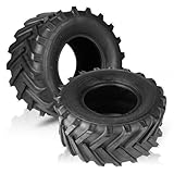2 pcs 18X9.50-8 Lawn Mower Tires, Natural Rubber Turf Tire for Riding Lawn Mowers Garden Tractors Golf Cart Farm Equipment | 6 Ply Tubeless | 1040lbs Capacity