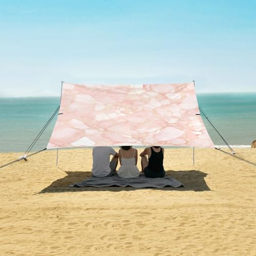 Bolsas de arena cabaña de playa de lujo mármol dorado con protección solar UPF 50 4