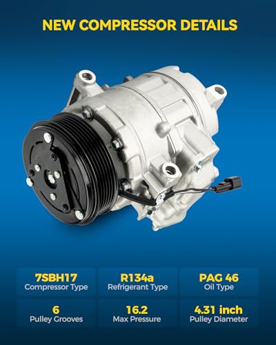 Image of PHILTOP 98332 NEW Air Conditioner AC Compressor with Clutch for Ford Explorer 2011,Explorer 2012-2015 3.5L, Police Interceptor Utility 2013,Police Interceptor Utility 2014 2015 3.7L,BB5Z19703B