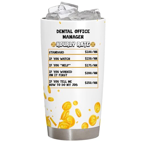 Dental Office Manager Gifts, Gift For Dental Office Manager, Dental Office Manager Promotion Gift, thank you Dental Office Manager appreciation gift Tumbler