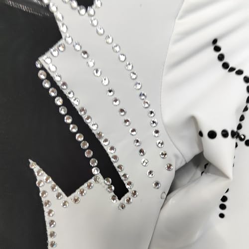 JoyCan Black and White Men's Figure Skating Performance Costume Professional Competition Performanc