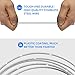 DFTOA-30 Pack 6 inch Extendable Wire Keychain Cable/Luggage Tags/Loops Holder/ID Tag Keeper, Silver Cable Key Ring
