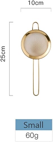 Miniatura 2 de Coladores de malla de acero inoxidable de malla fina Colador de aceite de harina dorada Coladores de tamiz de harina de café Filtro de malla para