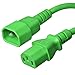 C14 to C13 Power Cord - 10 Foot, Green, 15A/250V, 14/3 AWG, IEC 60320 - Iron Box Part # IBX-6010-10