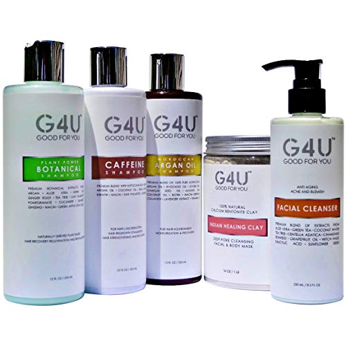 G4U Caffeine Shampoo For Thinning Hair, Hair Loss And Hair Growth For Men And Women. Natural Sulfate Free Shampoo With Dht Blockers. Caffeine Biotin Saw Palmetto And More. For Home, Salons And Spas. 12 Fl Oz #TOP7