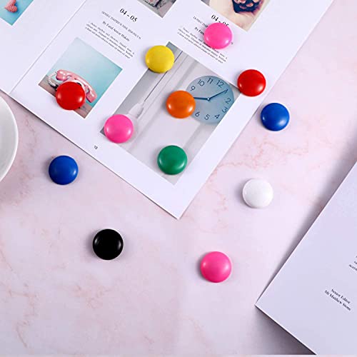 Image of Eduway (Set of 10) Colourful Magnet Buttons for Fridge,Magnetic Whiteboard | Stick Notes, Photos, Charts and More | Eduway Premium Accessories