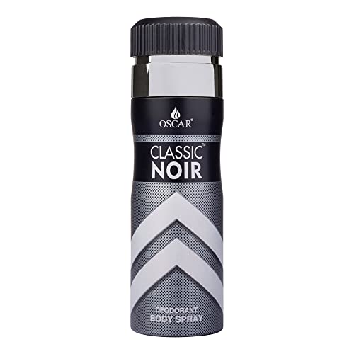 Image of OSCAR CLASSIC NOIR Long Lasting, Premium and Skin Friendly Deodorant Body Spray For Unisex, 200 ML