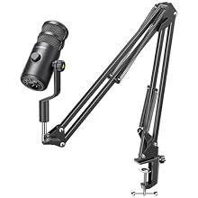 MAONO XLR/USB Streaming Microphone with Arm: Dynamic Microphone with Software, Mute Button, Gain Knob, for Gaming, Podcast, Recording, YouTuber, Tiktoker, PD100 GEN2S