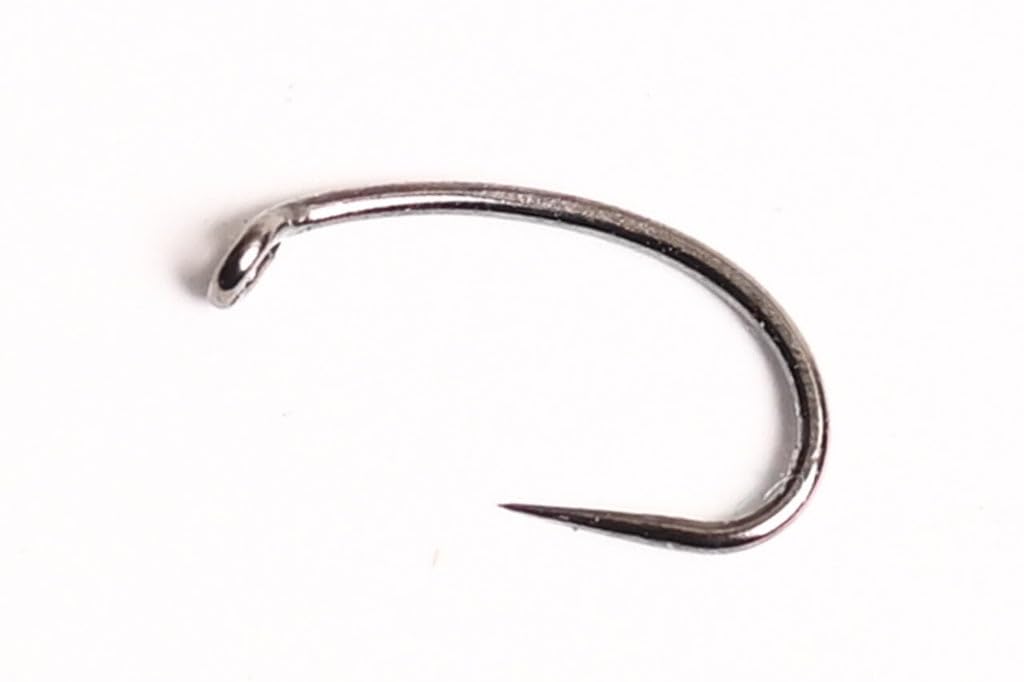 Blue Wing Olive BWO COMP 390 Barbless Curved Nymph Fly Hook - 25 Pack