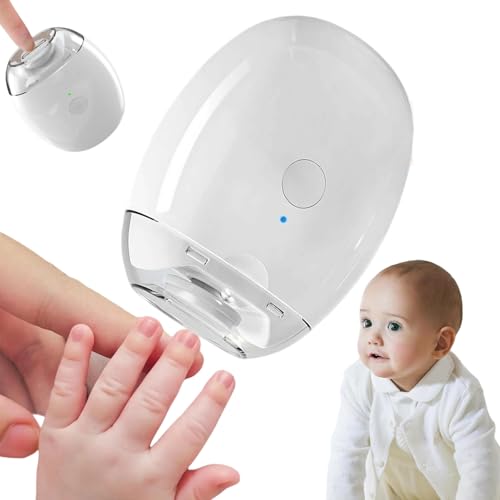 Smerigliatrice automatica universale per unghie per adulti e bambini, lima elettrica per unghie, lucidante per unghie con luce a LED e 3 marce, tagliaunghie elettrico ricaricabile per persone (1)