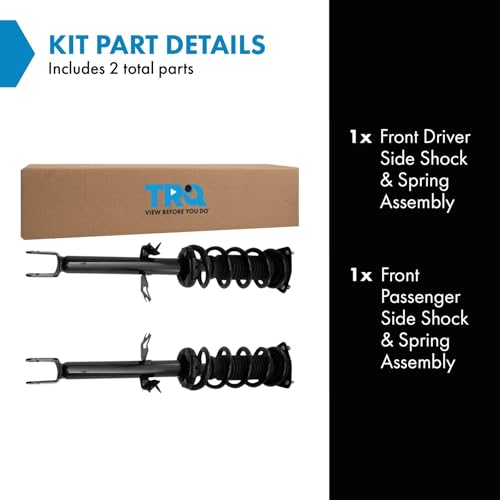 Image of TRQ Front Shock & Spring Assembly Set Compatible with 2014-2017 Infiniti QX70