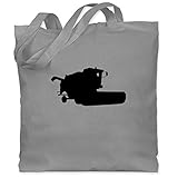 Baumwolltaschen sind der letzte Schrei: Die Stofftasche mit langen Henkeln ist mit 42 x 38 cm eine große Tasche mit viel Platz zum Einkaufen – Witzige Motive runden die Jutetasche aus 100% Baumwolle ab