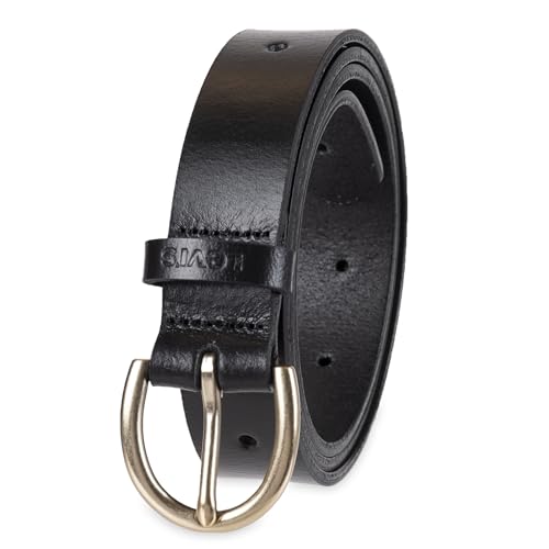 Levi's Women's Skinny Fully Adjustable Perforated Leather Jean Belt with Round Harness Buckle (Regular and Plus Sizes)2