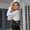 CHUANFU Clutch Schwarz Glitzer Abendtasche Damen, Tasche Schultertasche für Date, Elegant Kleine Abendtasche, Pailletten Handtasche für Prom Hochzeit Party Bankett #5