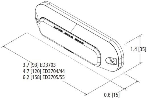 Miniatura 2 de ECCO ED3703A Direccional, 3 LED, montaje en superficie, 12-24VDC, ámbar