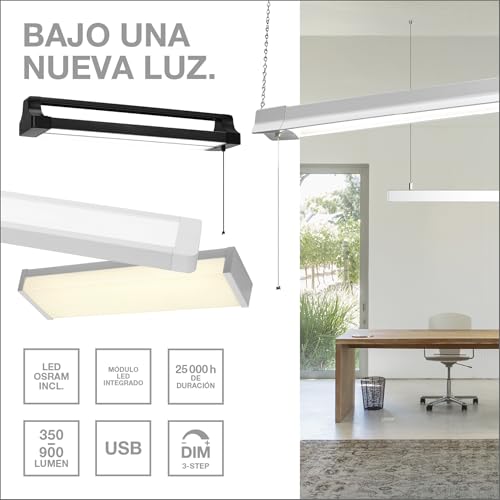 Plafón de oficina lineal cuboid de 30W y 3100lm para iluminación de techos 3