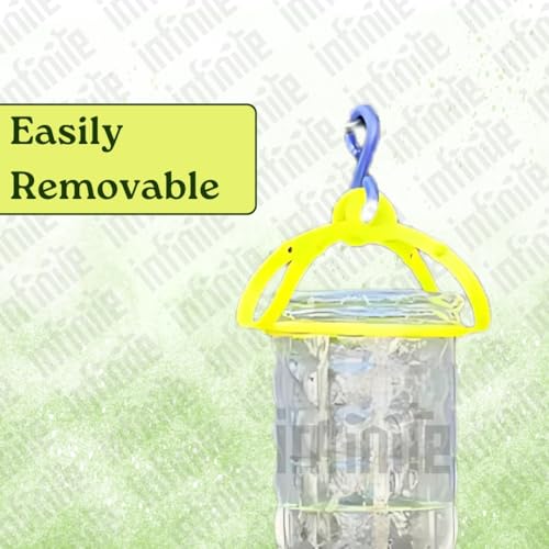 Image of Bird Feeder Water & Food Tray with Nest | Hanging Balcony Bird Feeder for Home Garden | Attracts Sparrows, Parrots, and More - Ideal for Outdoor Use (Water Feeder)