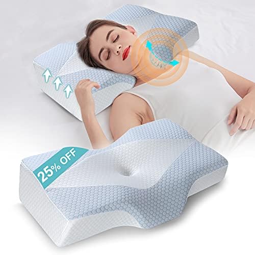 memory foam pillow with divot