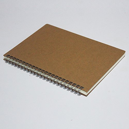 Yuree Spiral Notebook/Spiral Journal, Hardcover Spiral Lined Notebook, 140 Pages (70 Sheets) With Wide Ruled, A5, 8.4" X 5.9" #TOP4