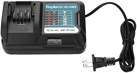 Miniatura 9 de Cargador de batería de litio de 10.8V  12V para Makita, DC10WD DC10SB DC10WC BL1015 BL1016 BL1021B BL1041B Cargador de repuesto para Makita Black