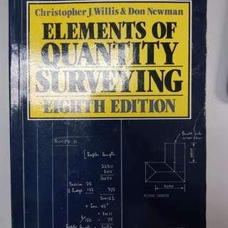 Paperback Elements of Quantity Survey Book