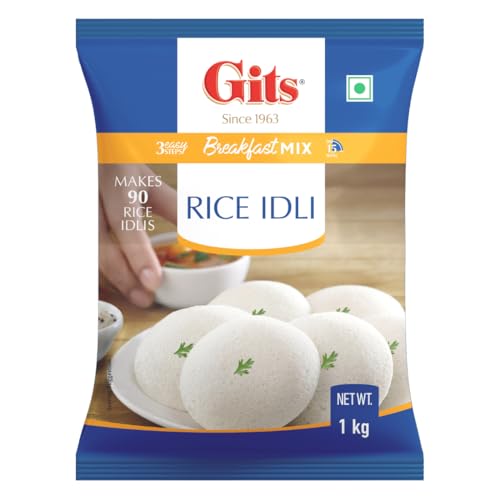 Image of Gits Instant Rice Idli Breakfast Mix,Makes 90 Rice Idlis, Pure Veg, Authentic South Indian Breakfast Recipe, 1Kg