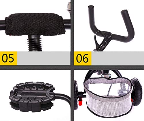 NUBAO Dreiräder Für Kinder ab 1 Kinder Trike 3 in 1 Kinder Dreirad Fahrrad mit Elternlenker Baldachin Farbe Max Last… – Bild 6