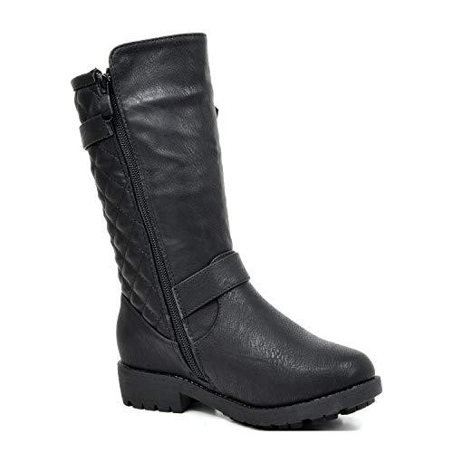 Dream Pairs Girls Toddler Knice Black Knee High Winter Motorcycle Riding Boots Size 8 M Us Toddler thumb #6