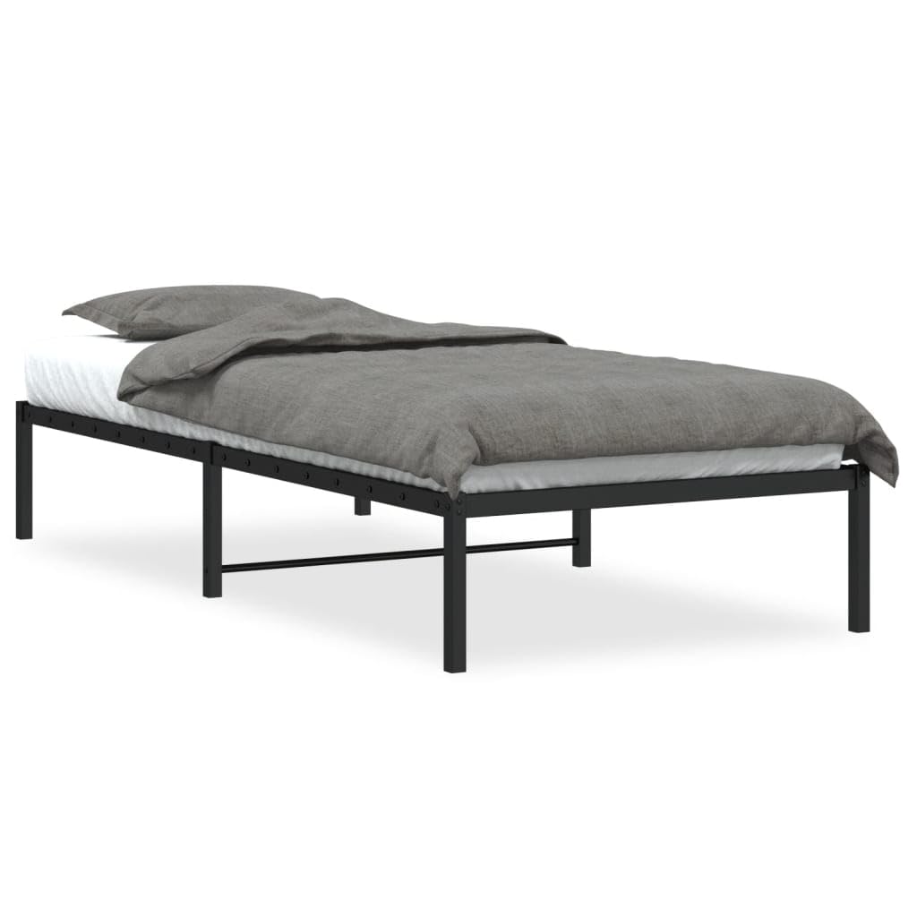 Articulos para el hogar, marco de cama de metal negro 90 x 200 cm, muebles de traje