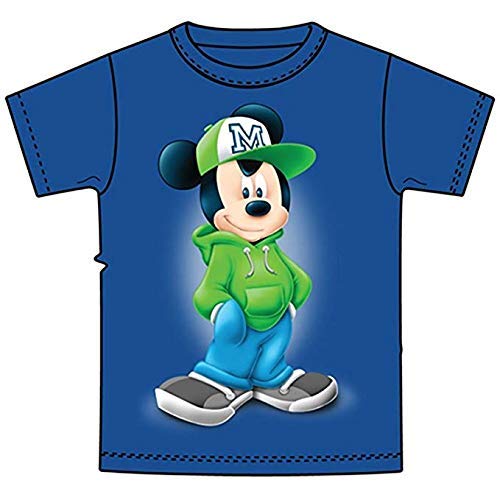 T-shirt Mickey Attitude bleu roi fini les looks d'ado banals