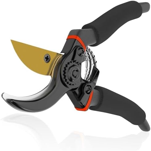 Garden Pruning Shears, Hamind Heavy-Duty Garden Clippers, Garden Scissors, Tree Ttrimmers and Flower Shears, Multipurpose Garden Shears for Gardening, Pruners with Heavy Duty SK5 Blad