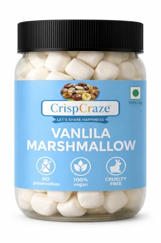 Image of Marshmallows Pure Veg (100 Pieces) Strawberry Vanilla Flavour Pink White Marshmallow Candy Soft And Tasty Candy Perfect For Kids Adults - 160gm