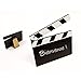Produktbild Tafel "Filmklappe" zum individuellen Beschriften - Material Holz - mit Standfuß