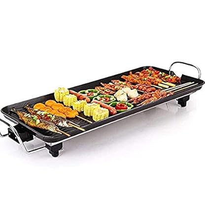 NFY Barbecue Grill Elektrischer Teppanyaki-Tischgrill, BBQ-Grillplatte, Antihaft-Heizplatte, Heizplatte für Herd 1500W