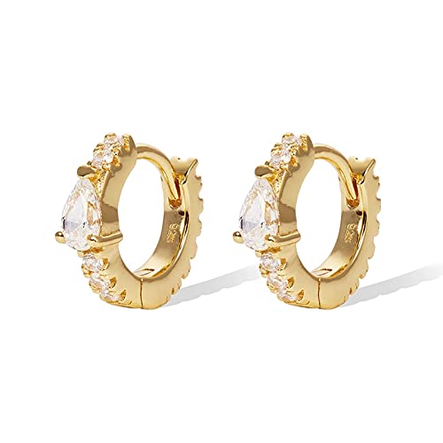 Pendientes de aro de Diamantes para Mujer, aretes Piercing, joyería