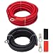 InstallGear 5 AWG Gauge 10ft Battery Power Inverter Cables for Solar, Auto, RV & Marine - 99.9% Oxygen-Free Copper (Set)
