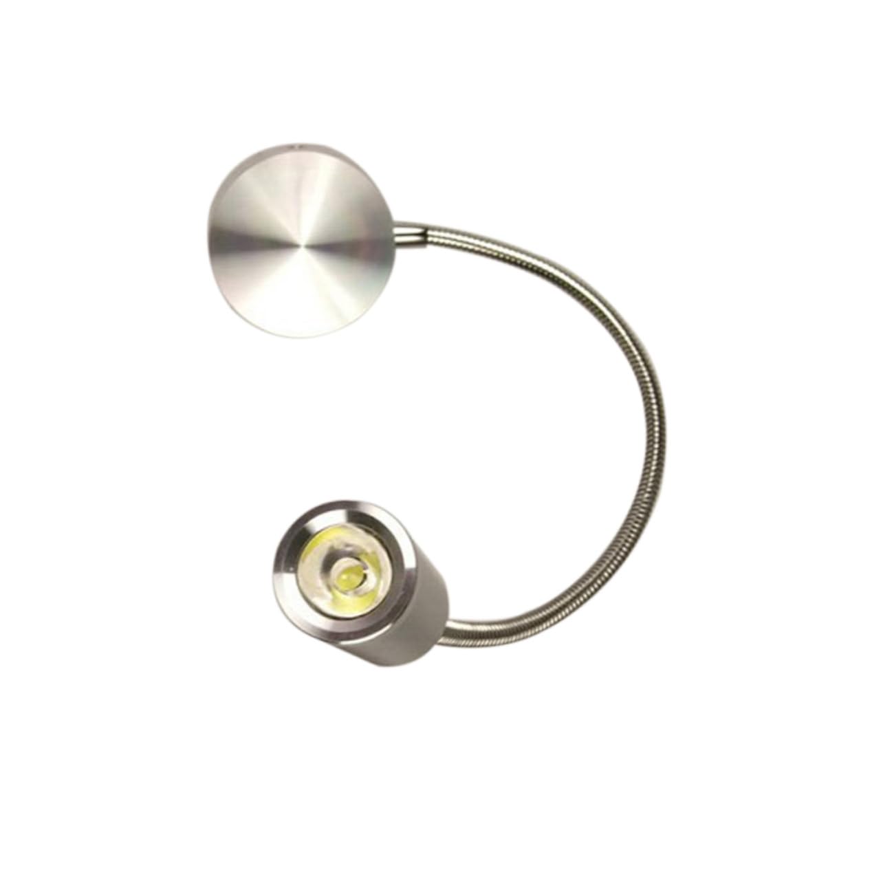 CLISPEED Lámpara de Pared LED Flexible con Brazo Giratorio Luz Blanca para Lectura y Mesita de Noche Base de Aluminio para Dormitorio Sala Estudio