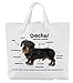 Merchandise for Fans Einkaufstasche - 38 x 42 cm, 8 Liter - Motiv: Dackel/Teckel/Dachshund Alternative Anatomie - 01