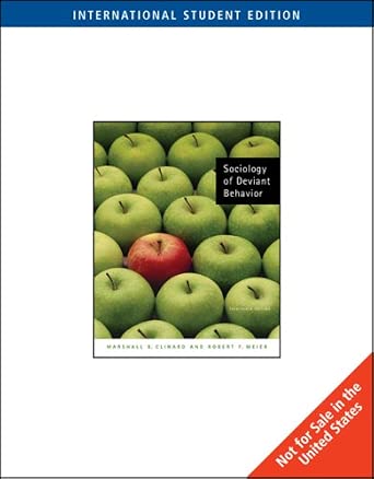 Sociology of Deviant Behavior 13th Edition book cover