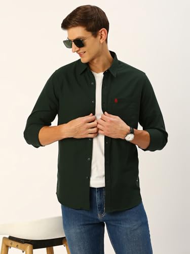 Image of Thomas Scott Men Classic Slim Fit Cotton Casual Full Sleeves Shirt