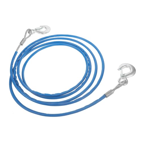 Sangle de remorquage en câble d'acier 4m UKCOCO pour débloquer un véhicule en panne