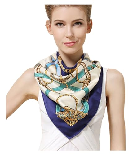 Large Square Silk Scarf with 100% Mulberry Silk,10+ Different Optional Patterns,88 x 88cm(34 x 34in),真丝围巾